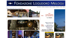 Desktop Screenshot of fondazionelogudoro.com