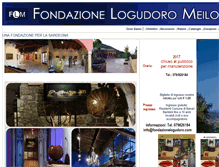 Tablet Screenshot of fondazionelogudoro.com